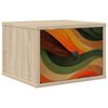 vidaXL V&auml;ggmonterad s&auml;nggavel BONN Sonoma-ek 36 x 33 x 25 cm