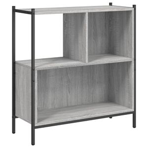 vidaXL Bokhylla gr&aring; sonoma 72x28x77,5 cm konstruerat tr&auml;