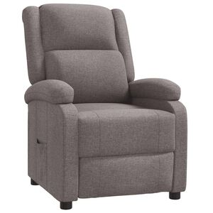 vidaXL Reclinerf&aring;t&ouml;lj taupe tyg
