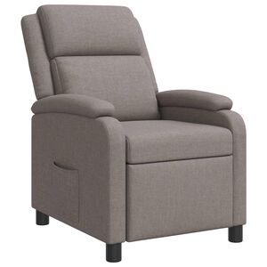 vidaXL Recliner Taupe Tyg