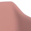 vidaXL Snurrbara matstolar 6 st rosa sammet