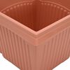 vidaXL Kvadratisk Blomkruka 24 pcs Murgr&ouml;n 43 x 43 x 33,5 cm Plast