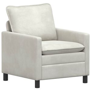 vidaXL Soffa Gr&auml;ddvit 76 x 81 x 87,5 cm Sammet