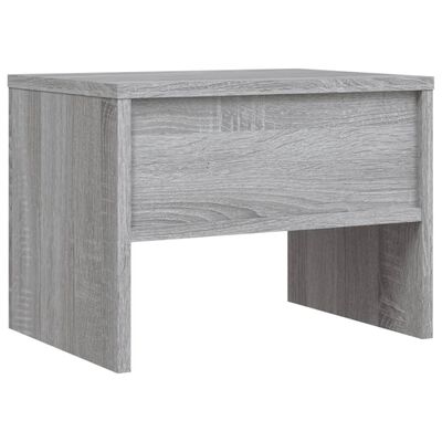 vidaXL Sängbord Grå Sonoma 40x30x30 cm konstruerat trä