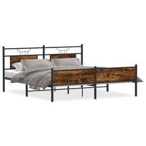vidaXL S&auml;ngram utan madrass metall r&ouml;kf&auml;rgad ek 160x200 cm