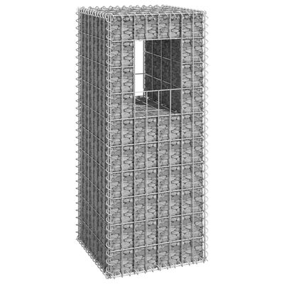 vidaXL Gabionkorg stolpform 40x40x100 cm järn