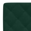 vidaXL Headboard Cushion Dark Green 140 cm Velvet