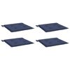 vidaXL Palldynor 4 st marinbl&aring; 50x50x4 cm oxfordtyg
