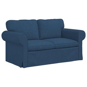 vidaXL Soffa Bl&aring; 155 x 82 x 80 cm tyg