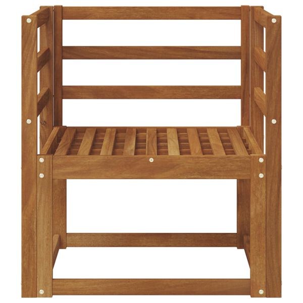 vidaXL Utomhussoffa Massivt Akaciatr&auml; Naturf&auml;rg