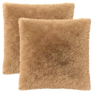 vidaXL Kudde med kudde HEERLEN 2 st Taupe PV Fleece