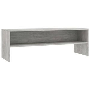 vidaXL Tv-b&auml;nk betonggr&aring; 120x40x40 cm konstruerat tr&auml;