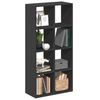 vidaXL Bokhylla/Rumsavdelare svart 69,5x29x137,5 cm konstruerat tr&auml;