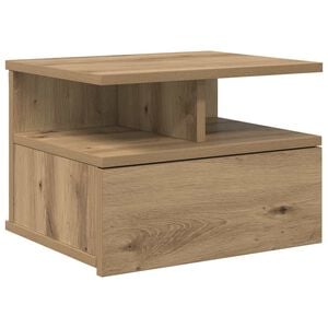 vidaXL Flytande Nattduksbord Artisan Ek 40 x 31 x 28 cm
