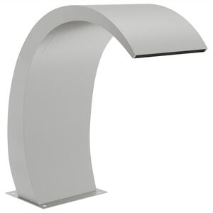 vidaXL Poolfont&auml;n med LED 22x60x70 cm rostfritt st&aring;l 304