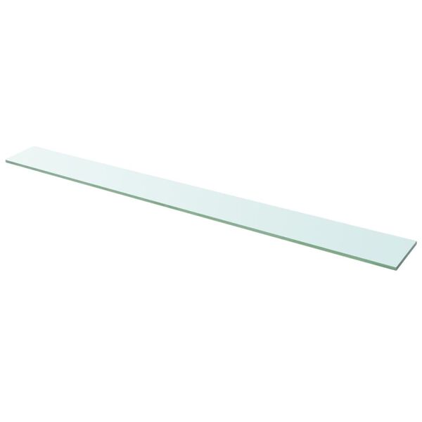 vidaXL Hyllplan 2 st glas genomskinlig 110x12 cm