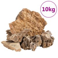 vidaXL Drakstenar 10 kg brun 5-30 cm
