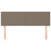 vidaXL Huvudgavlar 2 st taupe 72x5x78/88 cm tyg
