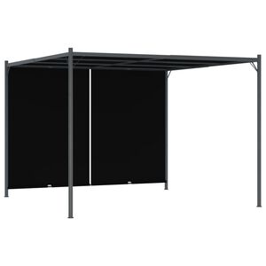 vidaXL Pergola med inf&auml;llbart tak 3x3 m antracit