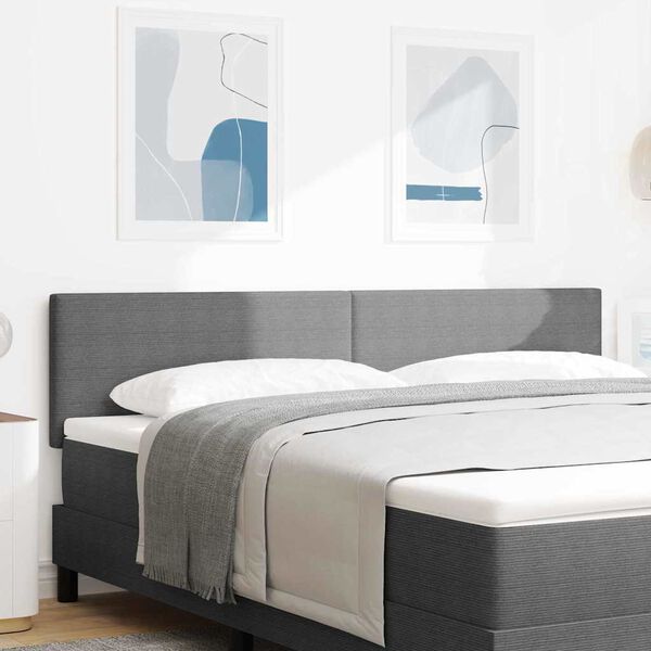 vidaXL Huvudgavel med huvudgavel Ljusgr&aring; 180 cm Konstl&auml;der