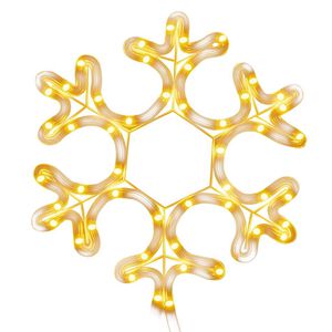 vidaXL Sn&ouml;flinga ljusslinga med 48 LED varmvit 59x59 cm 27x27 cm