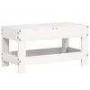 vidaXL Fotpall f&ouml;r tr&auml;dg&aring;rden vit 62x30x32 cm massiv furu