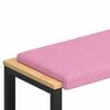 vidaXL B&auml;nk kudde Tyg Rosa Djup 35 cm