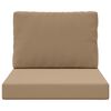 vidaXL Utomhus Soffa Kudde 2 pcs Taupe Polyester