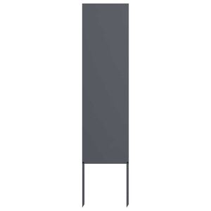 vidaXL Tr&auml;dg&aring;rds integritetssk&auml;rm Antracit 32 x 140 cm Kallvalsat st&aring;l