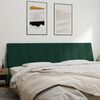 vidaXL Headboard Cushion "Hanko" Dark Green 200 cm Velvet