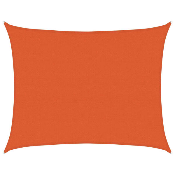 vidaXL Solsegel 160 g/m&sup2; rektangul&auml;r orange 6x7 m HDPE