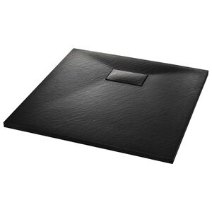 vidaXL Duschkar SMC svart 80x80 cm