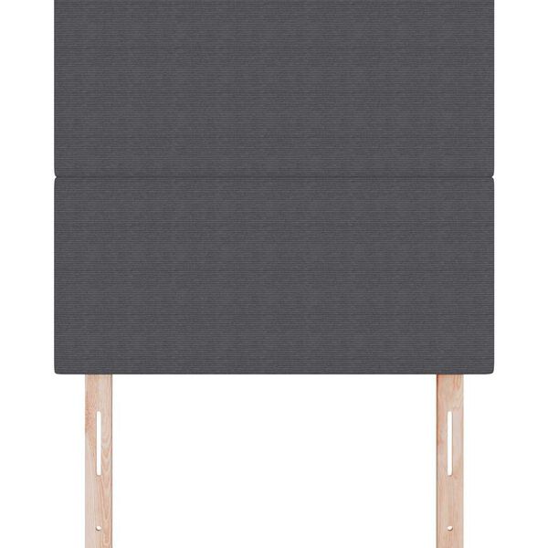 vidaXL Huvudgavel med huvudgavel M&ouml;rkgr&aring; 100 cm Konstl&auml;der