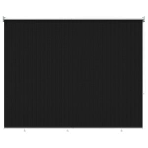 vidaXL Utomhus Rullgardin 90% UV Block Svart 200 x 140 cm HDPE