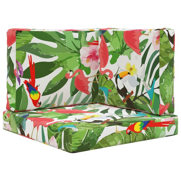 vidaXL Utomhus Soffa Kudde 3 pcs f&auml;rgstark Polyester