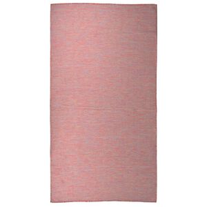 vidaXL Utomhusmatta plattv&auml;vd 80x150 cm r&ouml;d