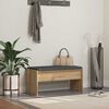 vidaXL Hallb&auml;nk med kudde Artisan Ek 83 x 38 x 40 cm
