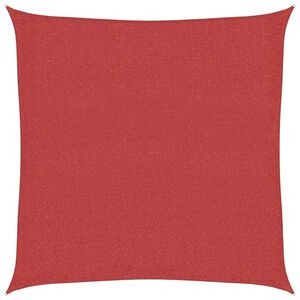 vidaXL Solsegel 160 g/m&sup2; r&ouml;d 2x2 m HDPE