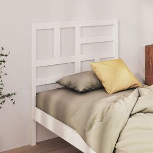 vidaXL S&auml;nggavel vit 81x4x104 cm massiv furu