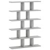 vidaXL V&auml;gghylla Betonggr&aring; 70 x 17 x 101 cm Konsttr&auml;
