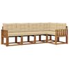 vidaXL Utomhussoffset 5 st Naturlig och Beige