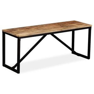 vidaXL B&auml;nk massivt mangotr&auml; 110x35x45 cm