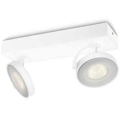 Philips myLiving LED-spotlight Clockwork 2x4,5 W vit 531723116
