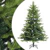 vidaXL Plast Hingad Julgran 150 cm PVC och metall Gr&ouml;n