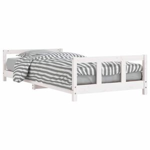 vidaXL S&auml;ngram f&ouml;r barns&auml;ng vit 90x200 cm massiv furu