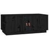 vidaXL Soffbord svart 100x50x41 cm massiv furu