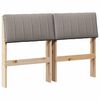 vidaXL Kl&auml;dd s&auml;nggavel Taupe 120 cm Massiv furu