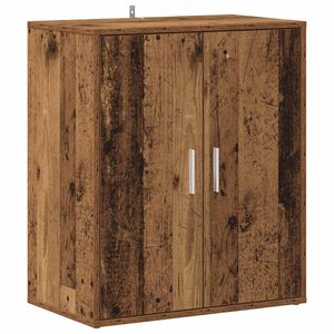 vidaXL Skosk&aring;p 60 x 35 x 70 cm Gammalt tr&auml;
