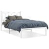 vidaXL S&auml;ngram med huvudgavel metall vit 107x203 cm