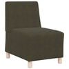 vidaXL Modulsofa utan armst&ouml;d Arm&eacute;gr&ouml;n 55 x 74 x 82 cm Faux Mockal&auml;der